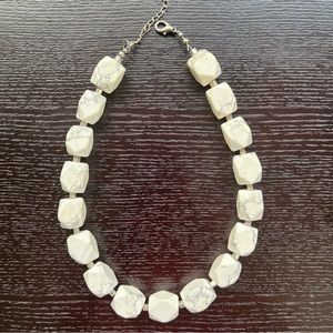 3 for $20 - 20” white marble stone necklace
